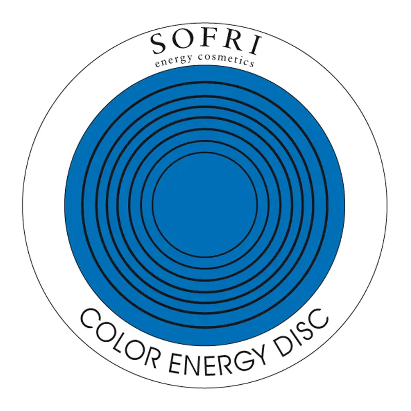 Color energy disk & boekje blauw