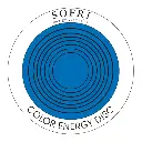 Color energy disk & boekje blauw