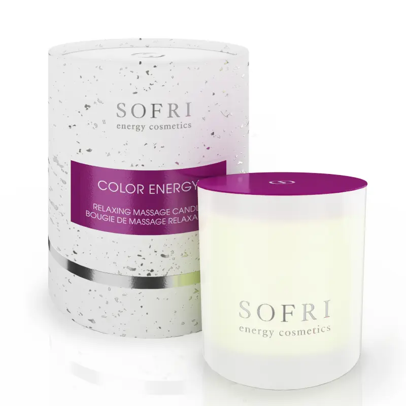 Color Energy Relaxing Massagekaars Violet 140g