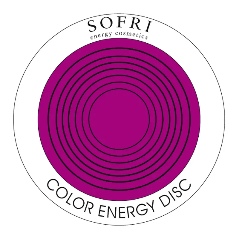 Color energy disk & boekje violet