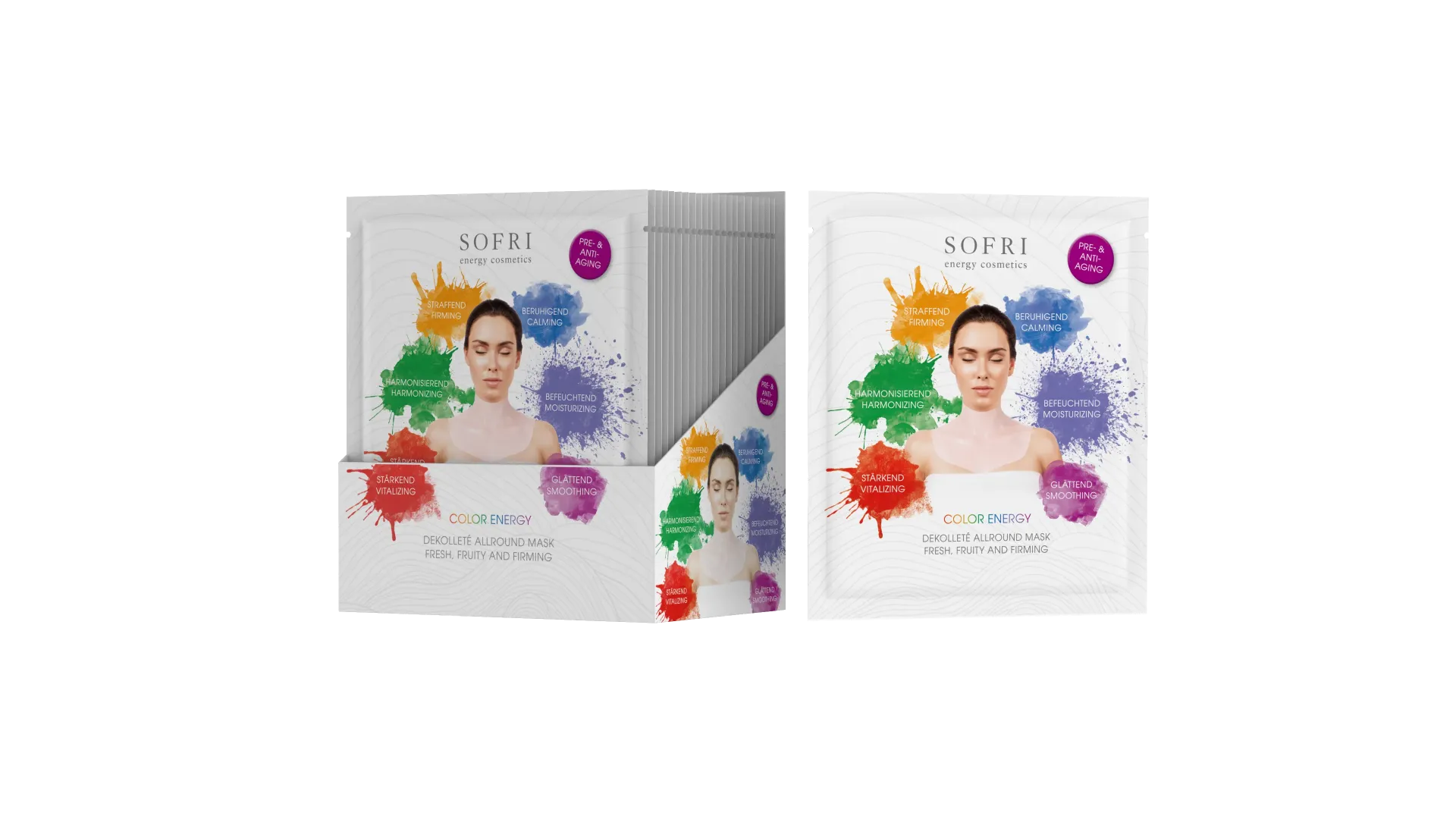 Color Energy Decolleté Mask Display 20stk.