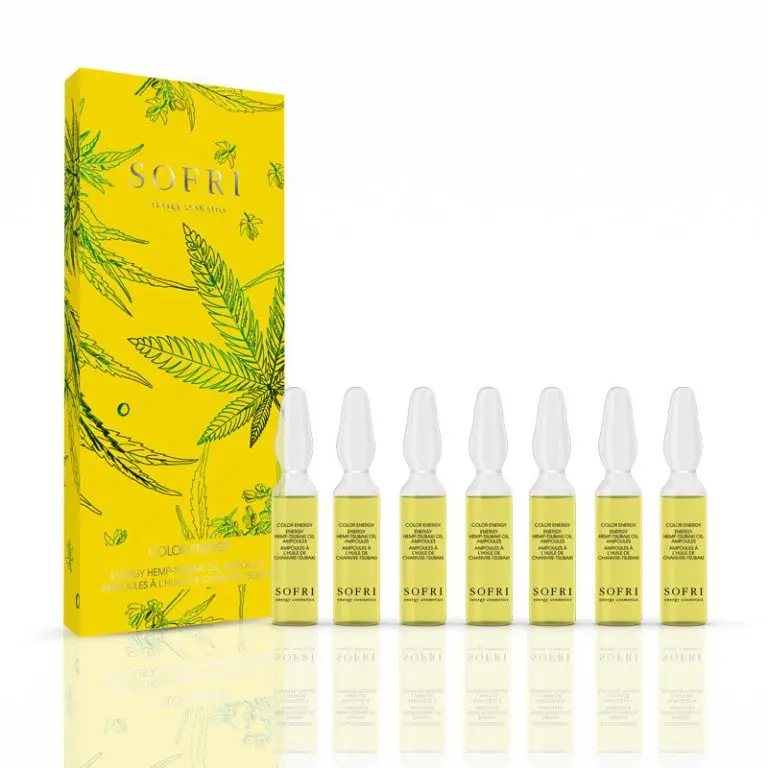 Color Energy Energy Hemp-Tsubaki Olie Ampullen Geel 7×2 ml